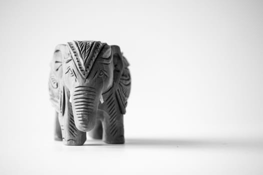 Wooden elephant, a typical souvenir from India