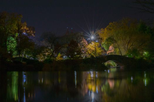 Long exposure photography of Gapstow Bridge in Central Park
