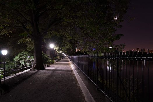 Central Park Reservoir was built in 1860 as a water supply for NYC. Nowadays is one of the most picturesque parts of the park.