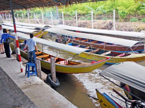 overwater market in Thailand