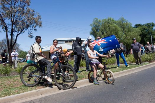 MELTON, VICTORIA/AUSTRALIA - NOVEMBER 2015: Anti Racism protesters violently clashed with reclaim australia groups rallying agsint Mulsim immigration.