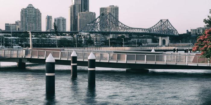 The iconic Story Bridge in the afternoon. Brisbane, Queensland, Australia