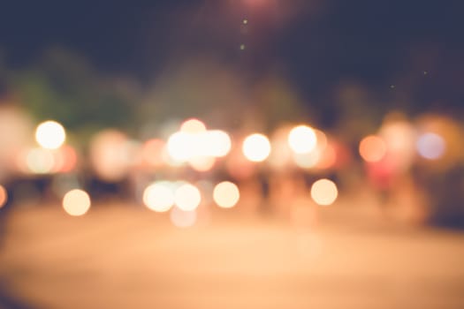 blurred city lights in the night, bokeh background, abstract background