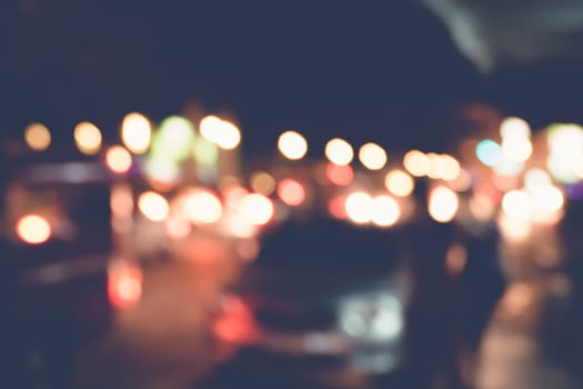 blurred city lights in the night, bokeh background, abstract background