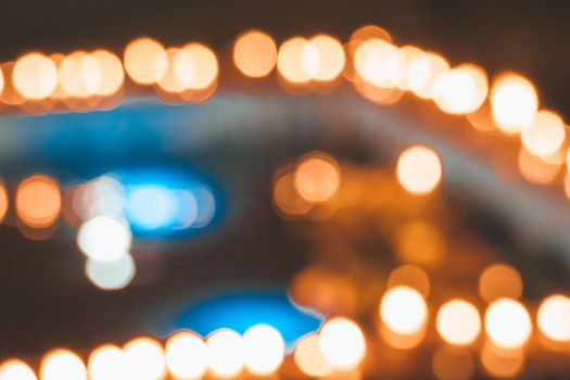 blurred city lights in the night, bokeh background, abstract background