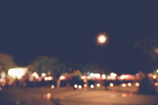 blurred city lights in the night, bokeh background, abstract background