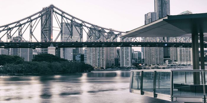 Iconic Story Bridge in the afternoon. Brisbane, Queensland, Australia