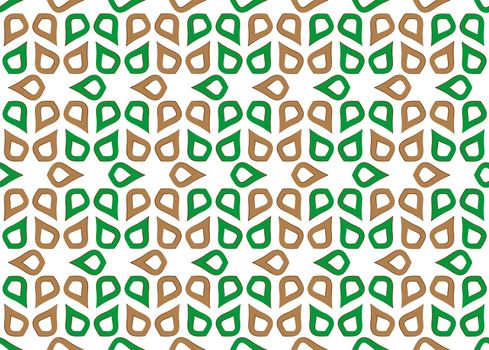 background or fabric pattern stylized green and brown leaves