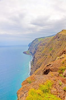 Madeiras westermost point - Ponta do Pargo - colorful cliff coast