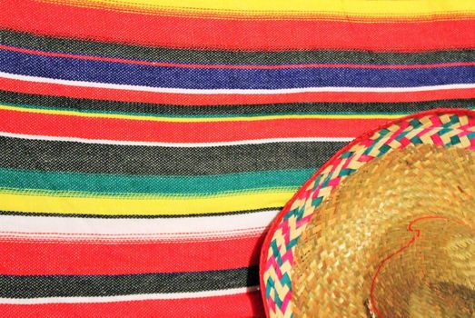 mexican traditional cinco de mayo rug poncho fiesta with stripes