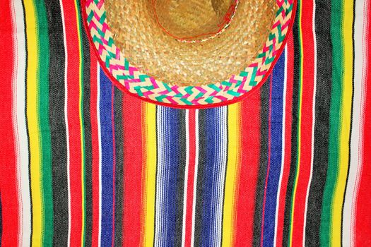 mexican traditional cinco de mayo rug poncho fiesta with stripes