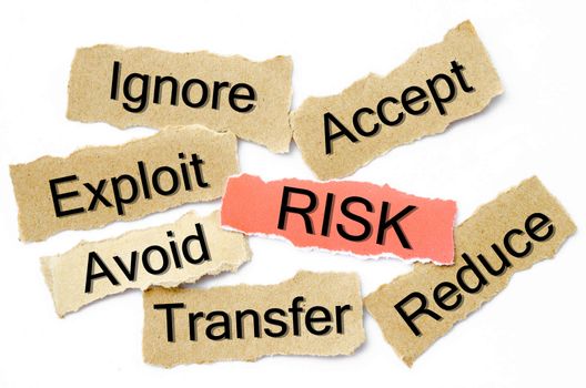 Risk management process, business concept for presentations and reports