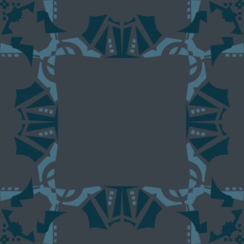 Abstract seamless background frame background in gray and blue