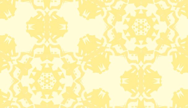 Seamless background doily pattern in bright yellow