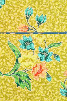 Beautiful batik patterns traditional of Thailand.