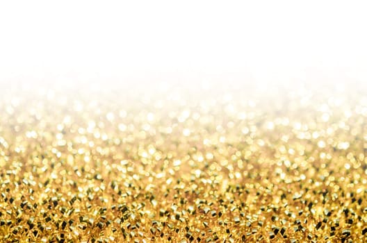 Abstract gold background with white copy space