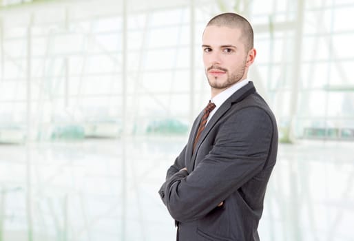 young business man portrait at the office