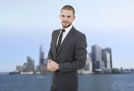 young business man portrait at the office