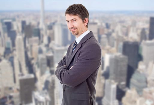 young business man portrait at the office