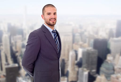 young business man portrait at the office