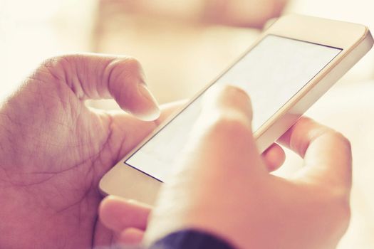 Woman Using a Smart Phone background
