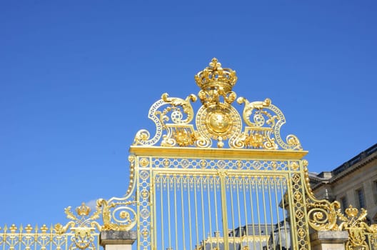 Grand Golden Gates at Entrance to Palace