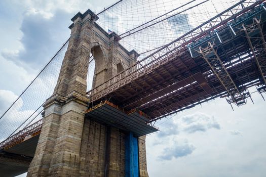 Brooklyn bridge in New York City, USA