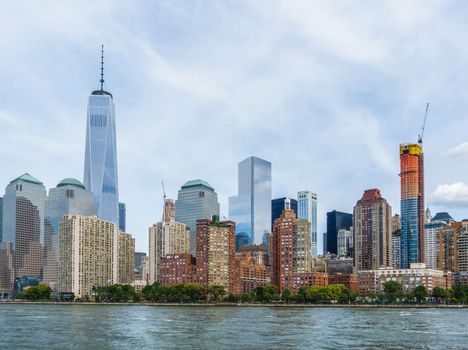 Lower Manhattan cityscape, New York City, USA