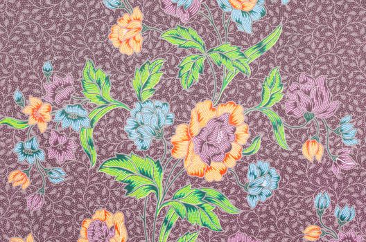 Fabric Batik pattern design in Thailand