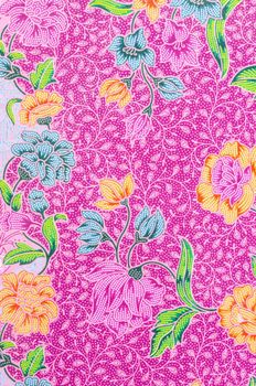 Beautiful of art Malaysian and Indonesian Batik pattern