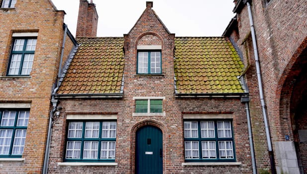 Historical architecture in Brugge Belgium
