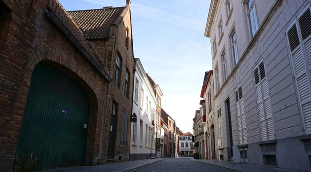 cityscape of old town in Bruges, Belgium