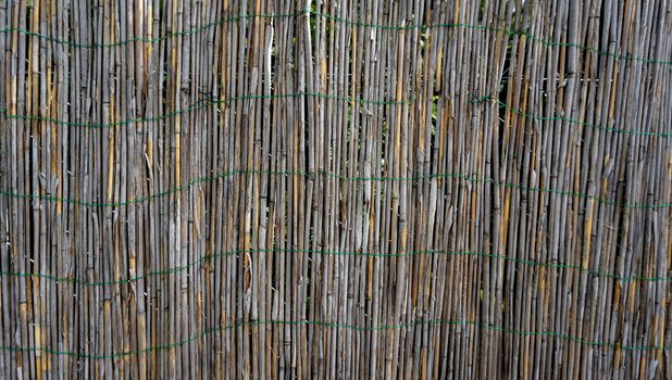 Bamboo wall fence horizontal