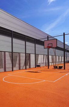 Basketball court sport outdoor public vertical