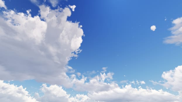 Cloudy blue sky abstract background, blue sky background with tiny clouds, 3d illustration, not a photograph