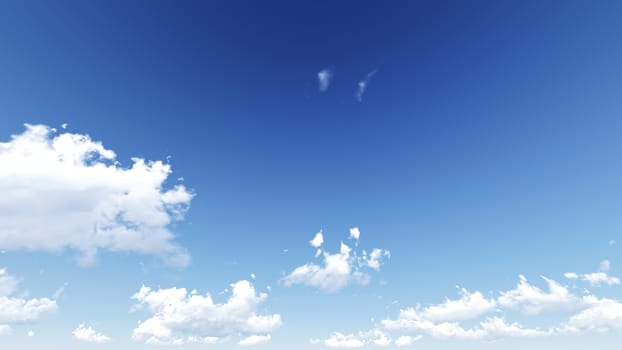 Cloudy blue sky abstract background, blue sky background with tiny clouds, 3d illustration, not a photograph