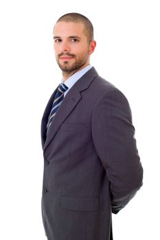 young business man portrait isolated on white