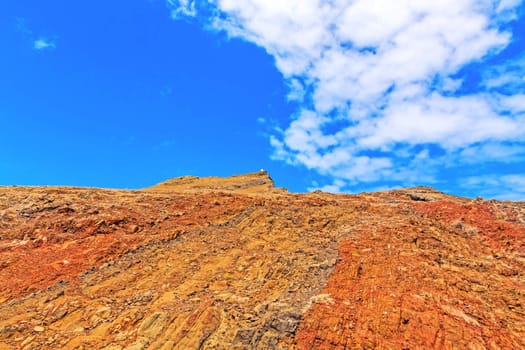 Colorful mountainous landscape of Madeira Island - peninsula Ponta de Sao Lourenco