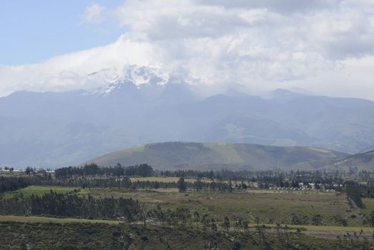 Latin American picturesque mountain view.