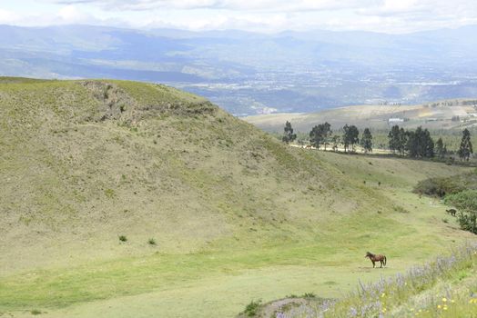 Latin American picturesque mountains view.