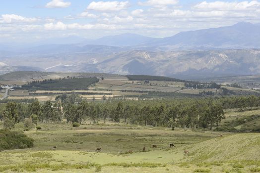 Latin American picturesque mountain view.