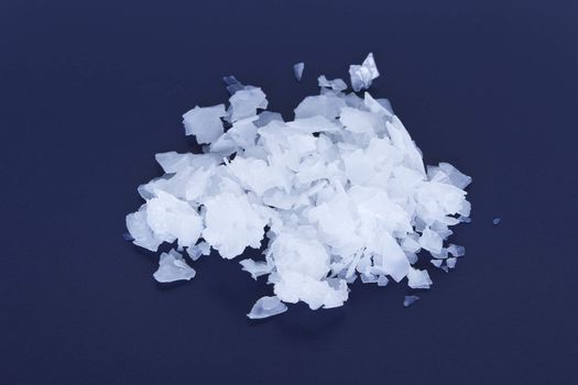 Magnesium chloride flakes -sea salt - close up