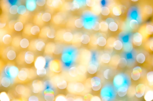 abstract background yellow bokeh circles