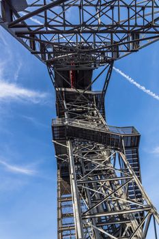 Closeup of the old mine shaft in Katowice, Silesia region, Poland.