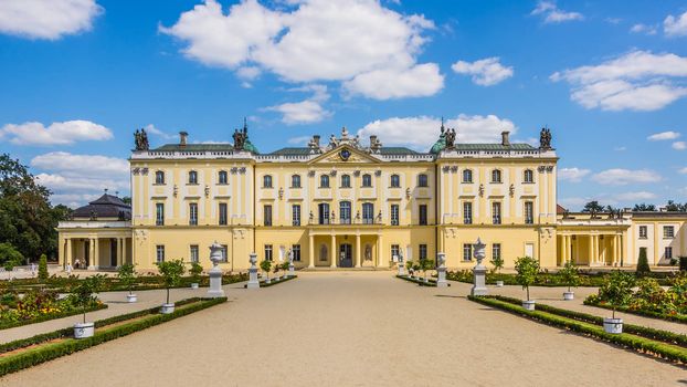 Branicki Palace in Bialystok, Poland, historical residence of Polish magnate Klemens Branicki, developed on the site of a wooden manor  in the 18th century, nowadays the seat of Medical Academy.