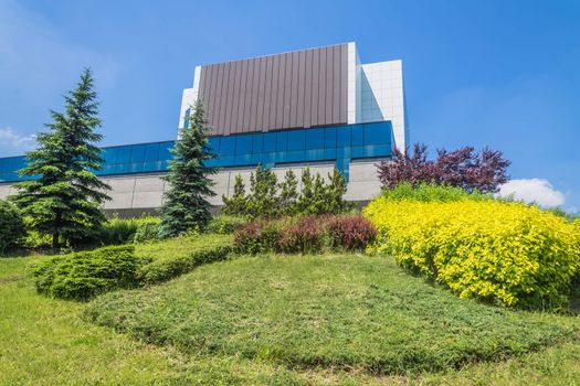 The Silesian Library in Katowice. One of the most modern public libraries in Poland with a scientific status, has in its possessions over 2 000 000 volumes.