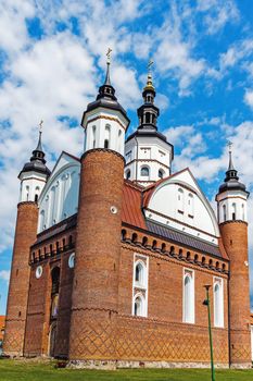 Church of the Annunciation of the Blessed Virgin Mary in the Othodox Monastery in Suprasl, Poland. Fortified church was built in the 16th century, destroyed during WW II, recently fully rebuilt.