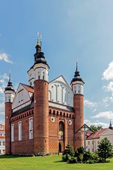 Church of the Annunciation of the Blessed Virgin Mary in the Othodox Monastery in Suprasl, Poland. Fortified church was built in the 16th century, destroyed during WW II, recently fully rebuilt.