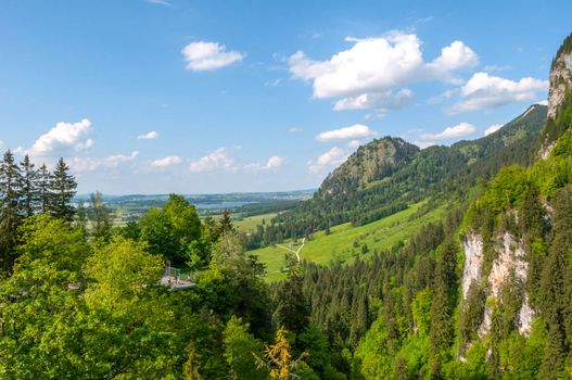 majestic mountain landscape with forest and lake