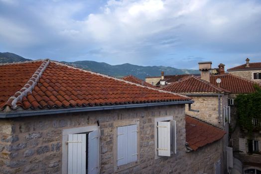 the old town in Budva, Montenegro in Europe